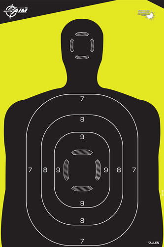 5-PK 12"X18"ALLEN EZ AIM SPLASH SILHOUETTE - American Ordnance