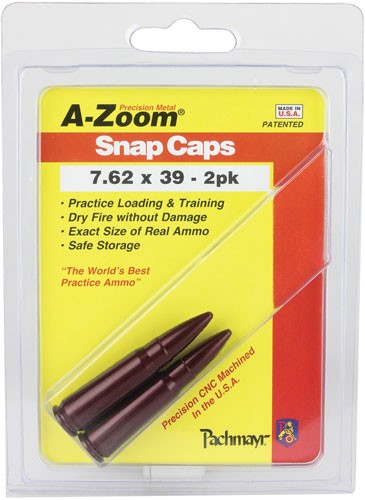 2-PACKA-ZOOM METAL SNAP CAP 7.62X39 - American Ordnance