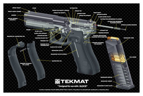 11"x17" FOR GLOCK 17 G4 CUT!TEKMAT ARMORERS BENCH MAT - American Ordnance