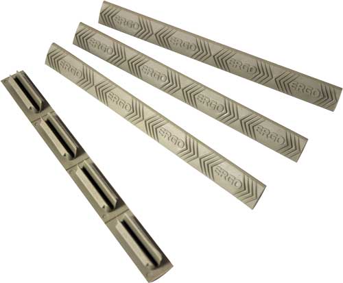M-LOK COMPATIBLE FDE 4 PACK!ERGO GRIP RAIL COVER WEDGE LOK - American Ordnance