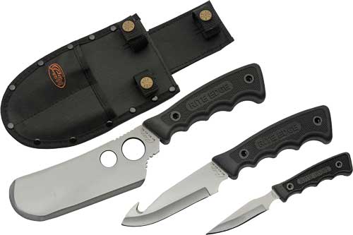 SET W/BLACK RUBBER HNDL/SHEATHSZCO RITE EDGE 3PC SKINNING - American Ordnance