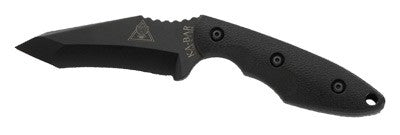 KNIFE 3.5625" W/SHEATH BLACKKA-BAR TDI HINDERER HELL FIRE - American Ordnance