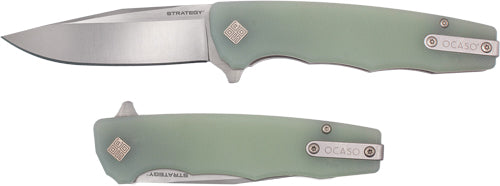 JADE G-10/SATIN D2OCASO KNIVES STRATEGY 3.5" FLD - American Ordnance