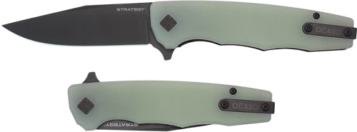 JADE G-10/BLACK PVD D2OCASO KNIVES STRATEGY 3.5" FLD - American Ordnance