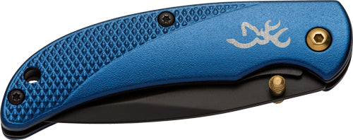 HUNTER 2.38" BLADE BLUE ALUMBROWNING KNIFE PRISM III FLDNG - American Ordnance