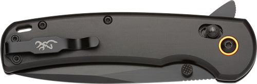 CROSSBAR 3.5" BLACK D2*BROWNING KNIFE BUCKMARK - American Ordnance