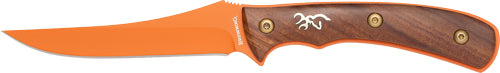 4.25" ORANGE/WOOD W/LTHR SHTH*BROWNING KNIFE UNION BLUFF FXD - American Ordnance