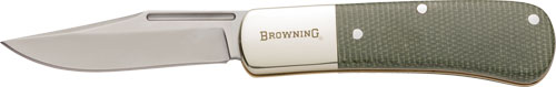 BANK 2.5" BLADE OLIVE NAILNIC!BROWNING KNIFE FOLDING STEAM - American Ordnance