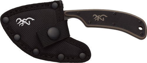 2.5" BLADE BLACK W/SHEATH*BROWNING KNIFE CUTOFF SKINNER - American Ordnance