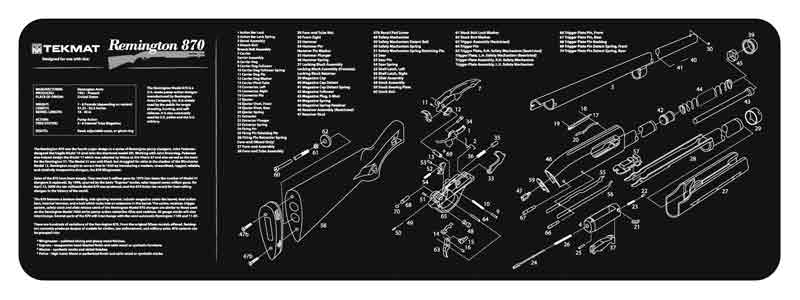 12"X36" REMINGTON 870TEKMAT ARMORERS BENCH MAT - American Ordnance
