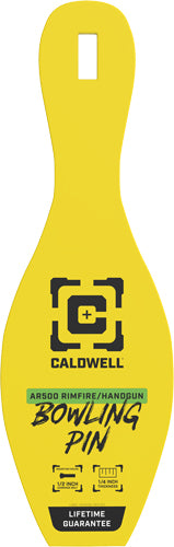 PIN TARGET 1/4" YELLOWCALDWELL AR500 RIMFIRE BOWLING - American Ordnance
