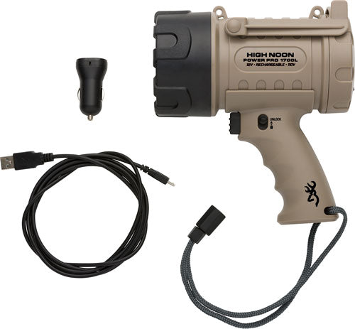 SPOTLIGHT 1700 LUMENS RECHRGBLBROWNING HIGH NOON POWER PRO - American Ordnance