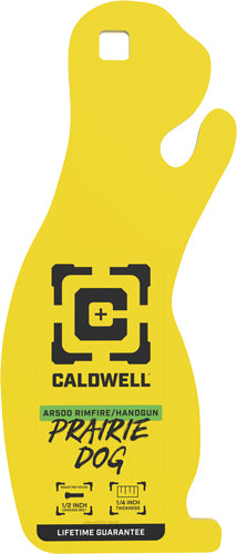 DOG TARGET 1/4&quot; YELLOWCALDWELL AR500 RIMFIRE PRAIRIE - American Ordnance