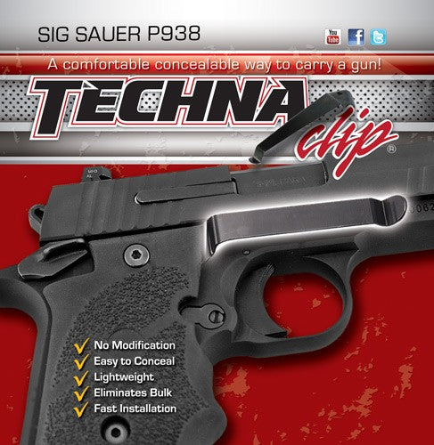 CLIP SIG P938 FLAT GRIP RIGHTTECHNA CLIP HANDGUN RETENTION - American Ordnance