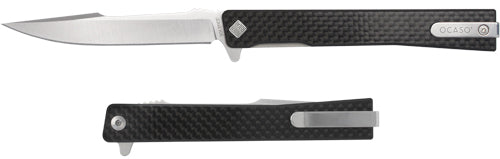 CARBON FIBER/SATIN HARPOONOCASO KNIVES SOLSTICE 3.5"FLDR - American Ordnance