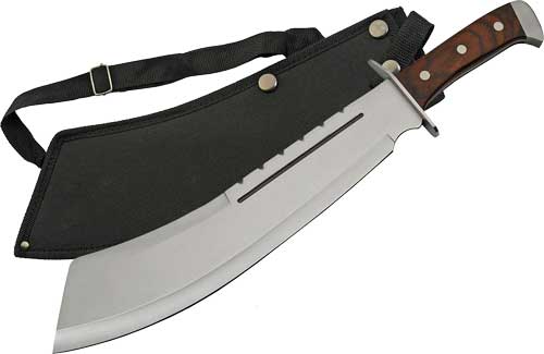BULLY MACHETE SS BLADE W/SHTHSZCO RITE EDGE 13.5" WOOD - American Ordnance