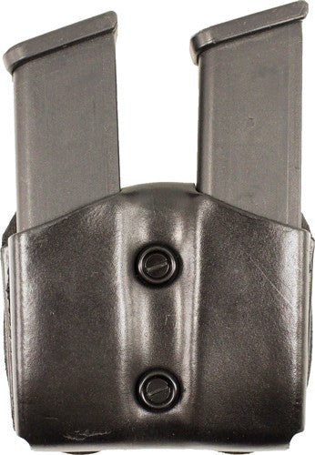 LEATHER FITS GLOCK 26/27 BLK<DESANTIS DOUBLE MAG POUCH OWB - American Ordnance