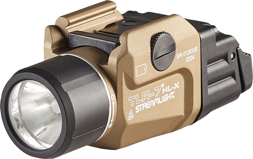 LIGHT W/RAIL MOUNT WHITE LEDSTREAMLIGHT TLR-7 HL-X USB FDE - American Ordnance