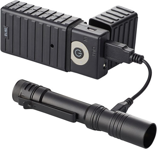 WHITE LED BLACK USB CHARGEABLESTREAMLIGHT MACROSTREAM LIGHT - American Ordnance