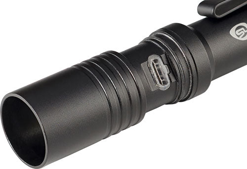 WHITE LED BLACK USB CHARGEABLESTREAMLIGHT MACROSTREAM LIGHT - American Ordnance