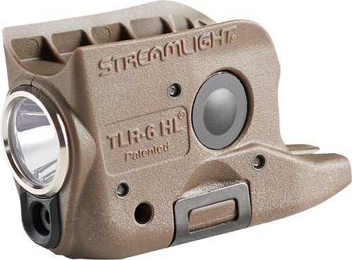 LED/GRN LASER FOR GLOCK 42/43STREAMLIGHT TLR-6 HL FDE LIGHT - American Ordnance
