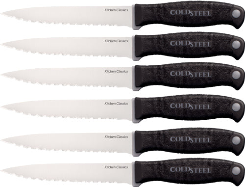 4.58" BLADE (6 STEAK KNIVES)<COLD STEEL SIX STEAK KNIFE SET - American Ordnance