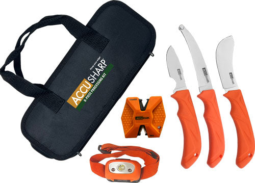KIT W/SHARPENER & HEADLAMPACCUSHARP 6-PIECE PROCESSING - American Ordnance