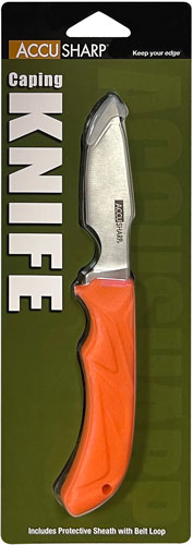 BLADE NON SLIP GRIP W/SHEATHACCUSHARP CAPING KNIFE 3" - American Ordnance