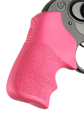 PINK W/FINGER GROOVEHOGUE GRIPS TAMER RUGER LCR - American Ordnance