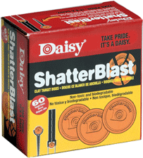 60PK NON-TOXIC BIODERGRADABLEDAISY SHATTERBLAST TARGETS  2" - American Ordnance