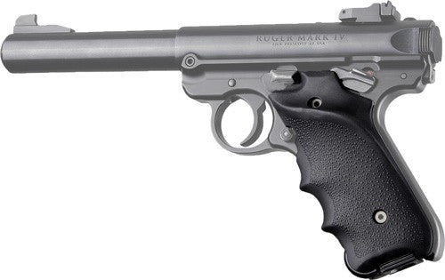 GRIP W/ FG & RH THUMB REST BLKHOGUE GRIPS RUGER MKIV RUBBER - American Ordnance