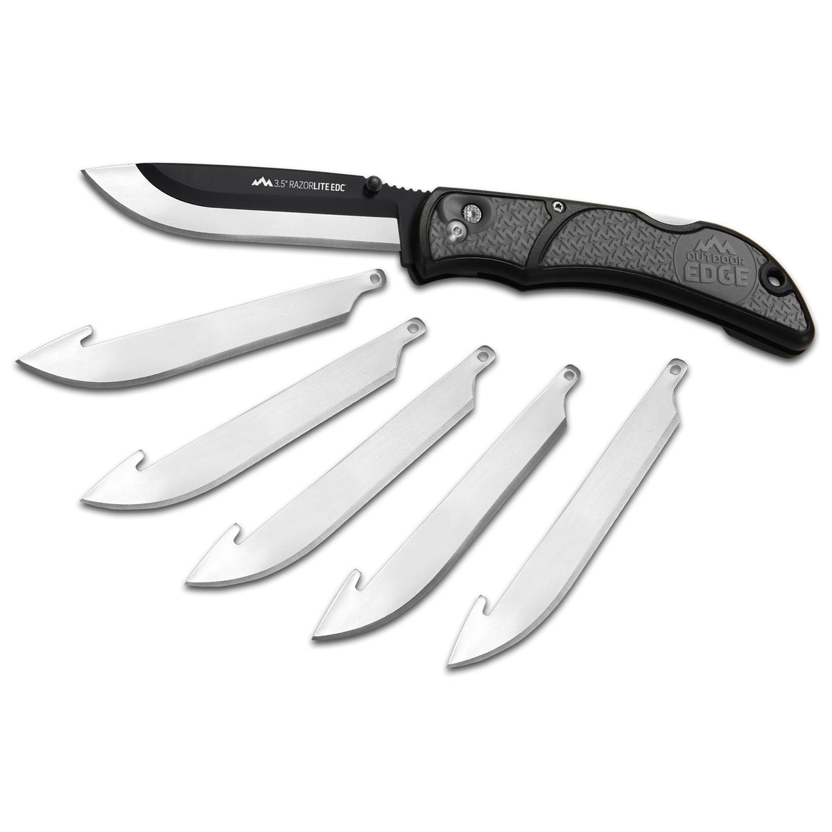 OD EDGE RAZOR-EDC LT 3.5" 6 BLDS GRY - American Ordnance