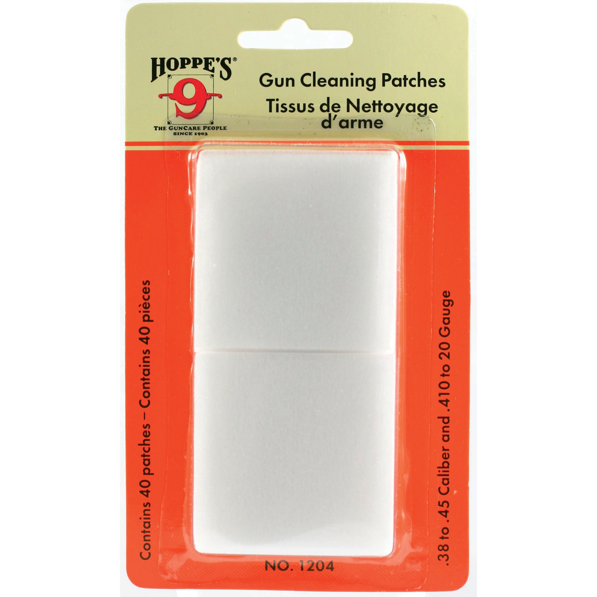 HOPPES CLNG PATCH 38-45 40/BAG - American Ordnance