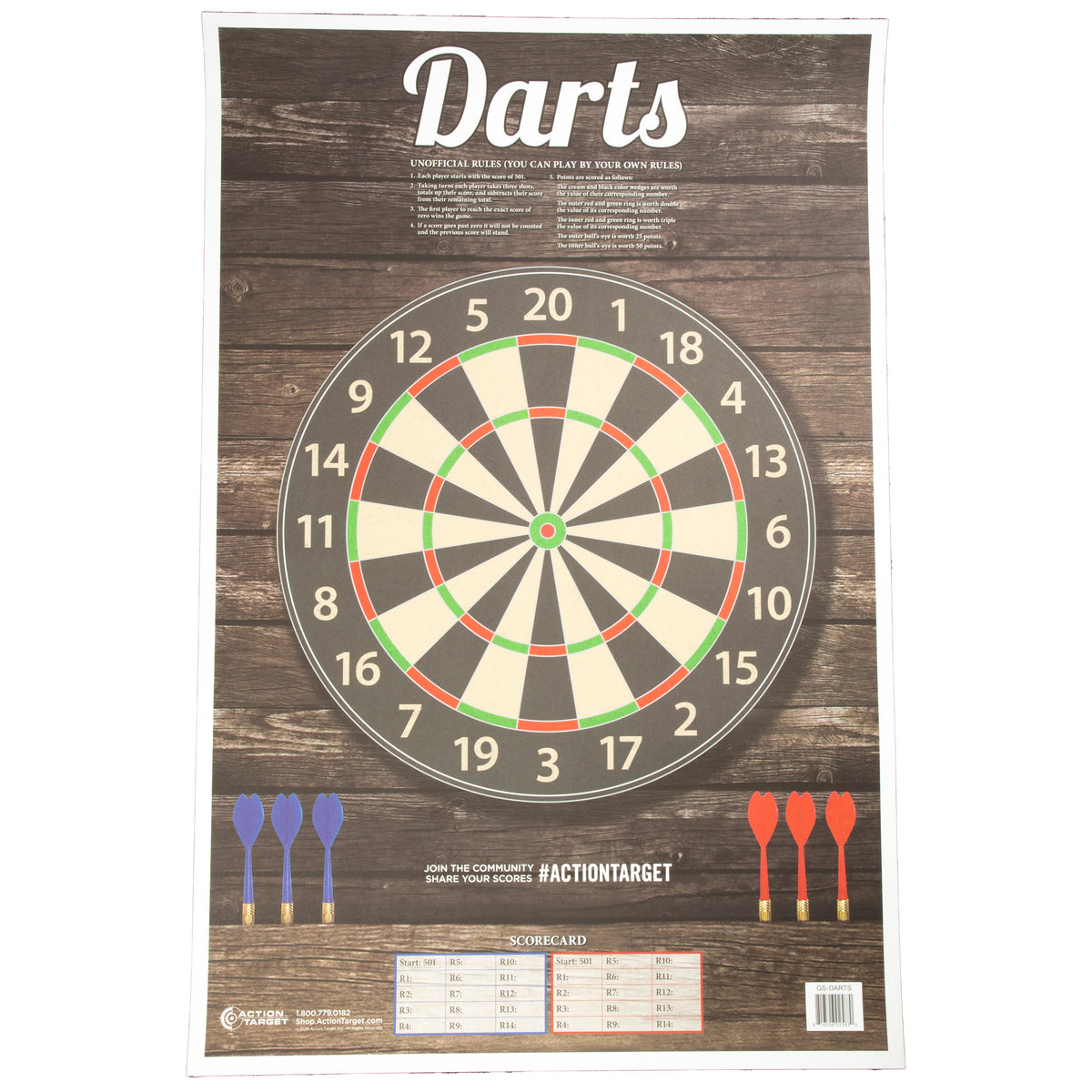 ACTION TGT DARTS 100PK - American Ordnance