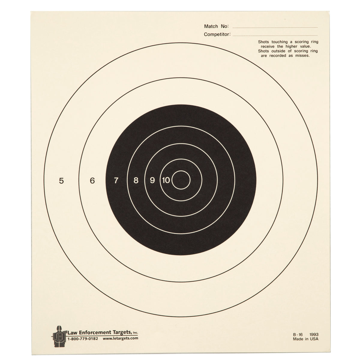 ACTION TGT BULLSEYE TAG PAPER 100PK - American Ordnance