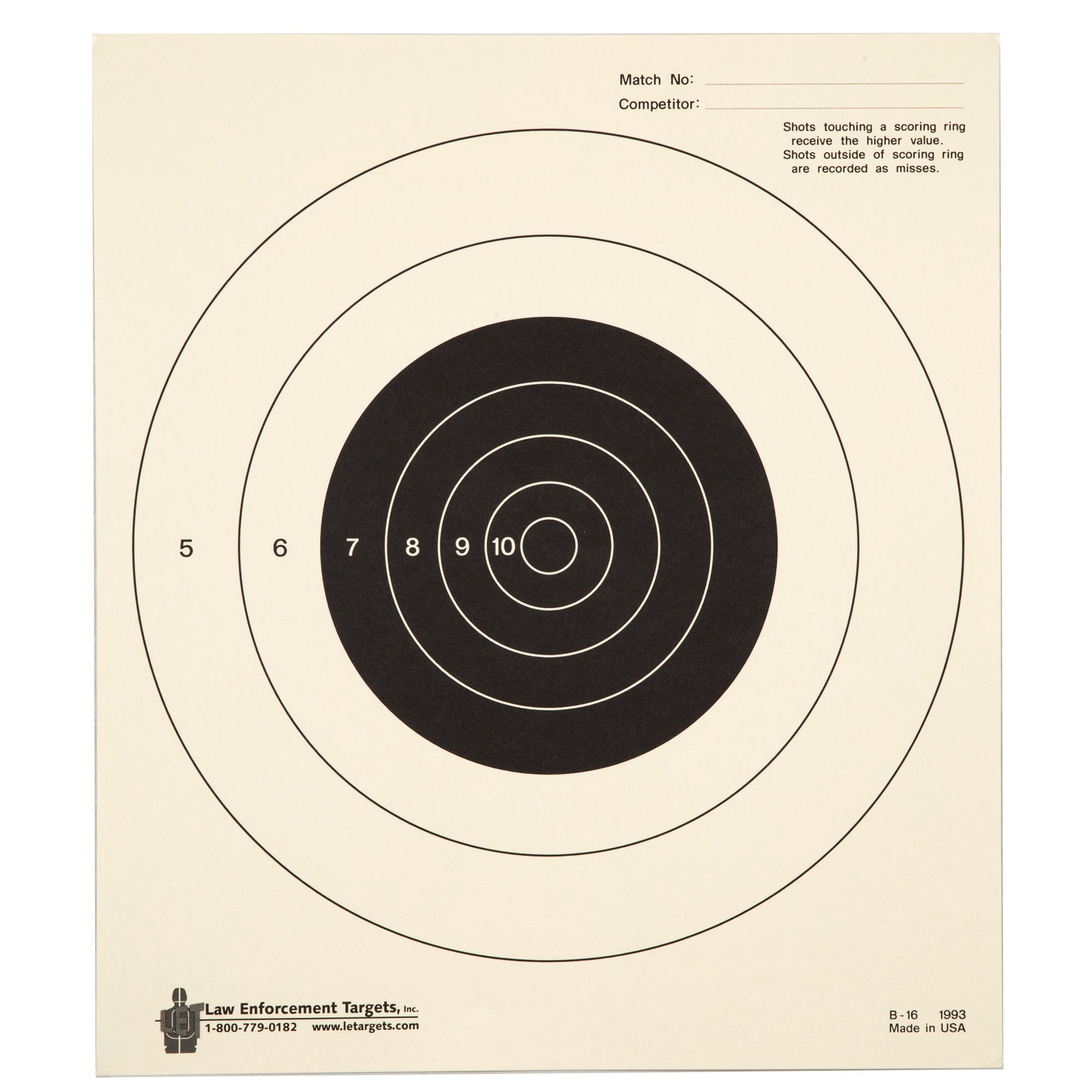 ACTION TGT BULLSEYE TAG PAPER 100PK - American Ordnance