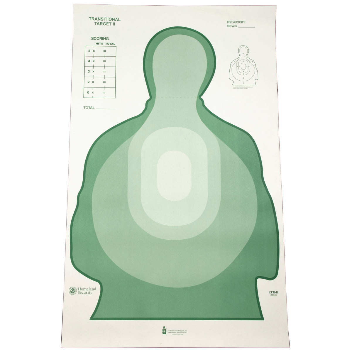 ACTION TGT TSR-II SILHO GRN 100PK - American Ordnance