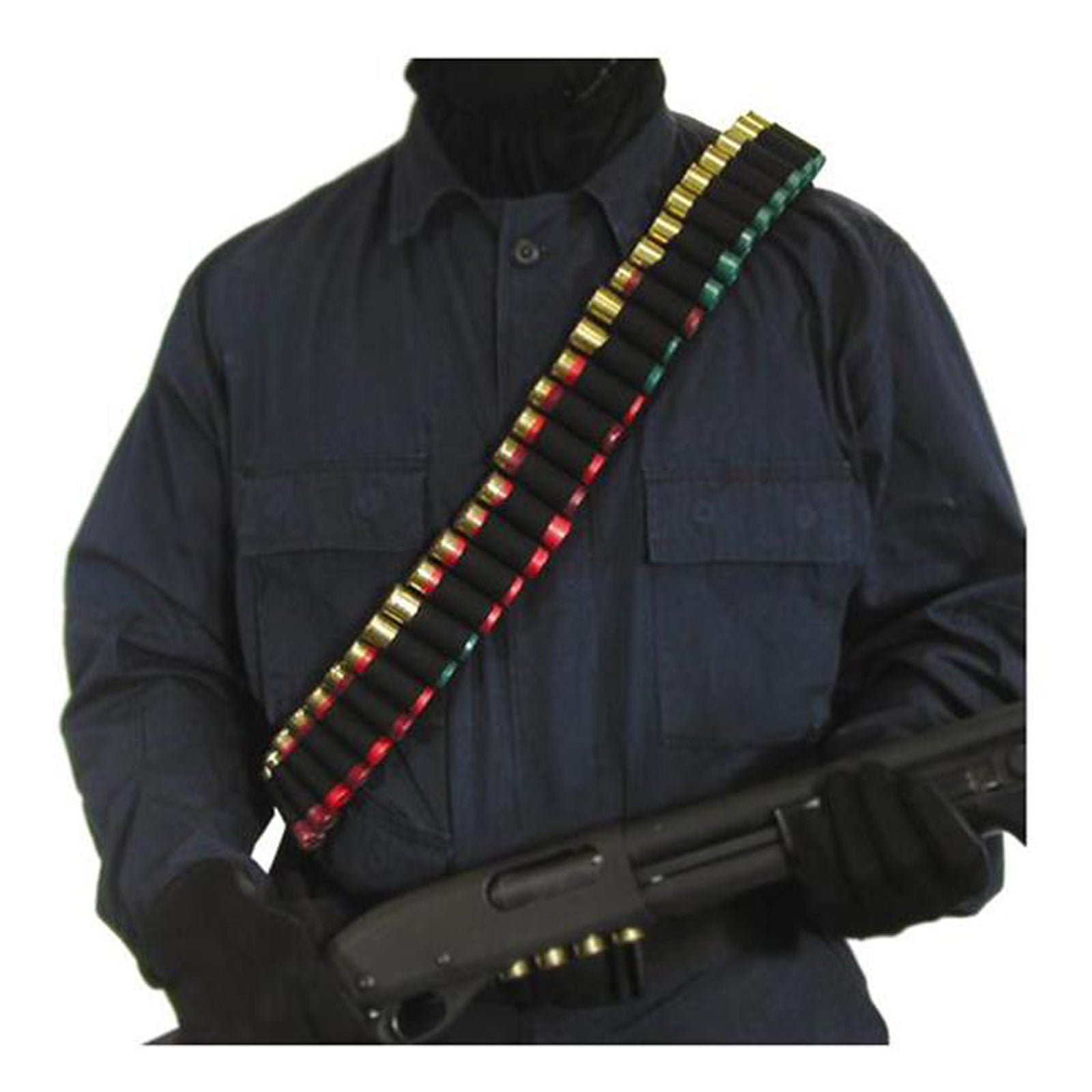 BH SHTGN BANDOLIER (55) BLK - American Ordnance