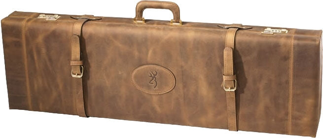 34" BBL DISTRESSED LEATHR BRN<BROWNING LUGGAGE CASE O/U TO - American Ordnance