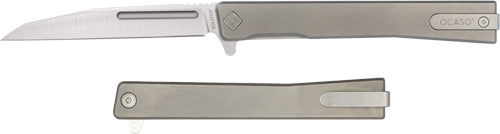 TITANIUM/SATIN WHARNCLIFFEOCASO KNIVES SOLSTICE 3.4"FLDR - American Ordnance