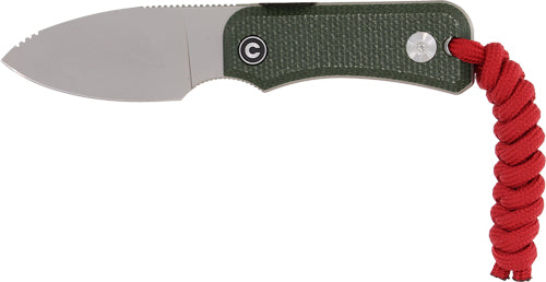 GREEN CANVAS MICARTA/STONEWASHCIVIVI KNIFE BABY BANTER 2.39" - American Ordnance