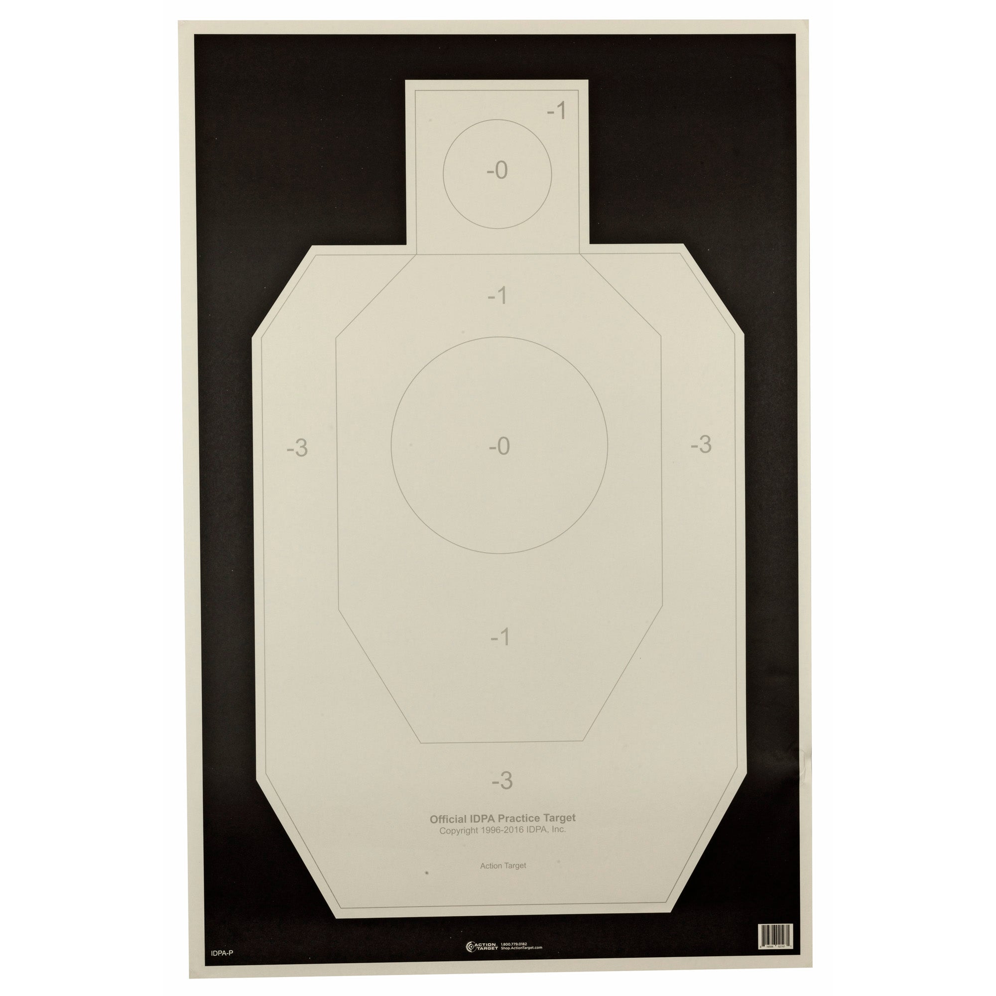 ACTION TGT IDPA PAPER 100PK - American Ordnance