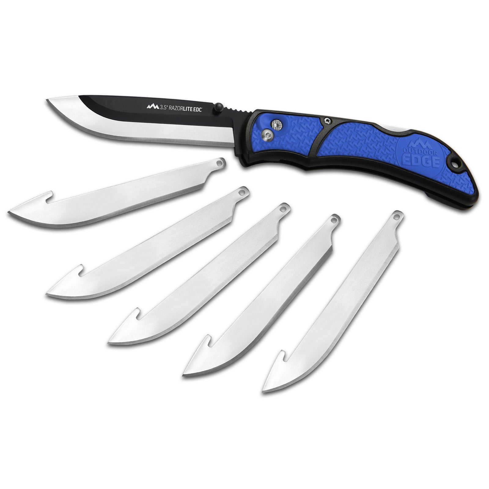 OD EDGE RAZOR-EDC LT 3.5" 6 BLDS BLU - American Ordnance