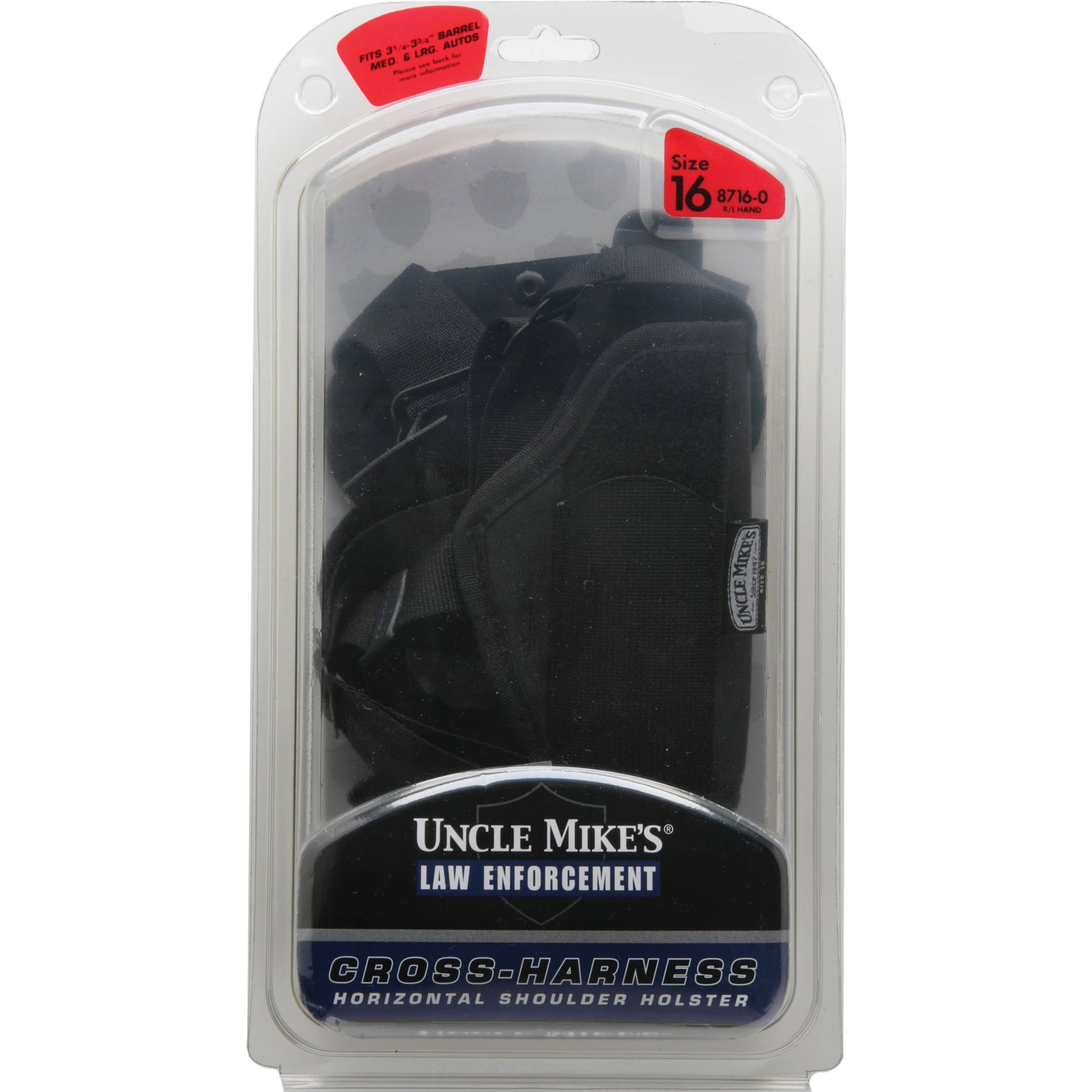 U/M HORZ SHLDR HLSTR SZ 16 BLK AMBI - American Ordnance