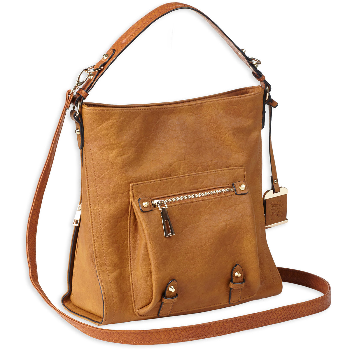 BULLDOG HOBO ANNA PURSE COGNAC - American Ordnance
