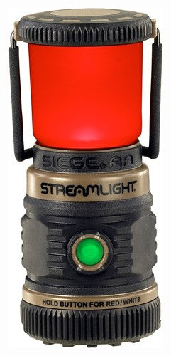 LANTERN WHITE LED & RED LEDSTREAMLIGHT SIEGE AA BATTERY - American Ordnance