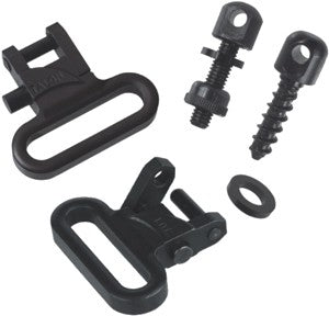 SET QUICK RELEASE STEEL BLACKTOC TALON 1" SWIVELS & SCREW - American Ordnance