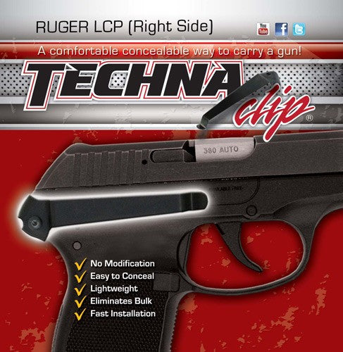 CLIP RUGER LCP RIGHT SIDETECHNA CLIP HANDGUN RETENTION - American Ordnance