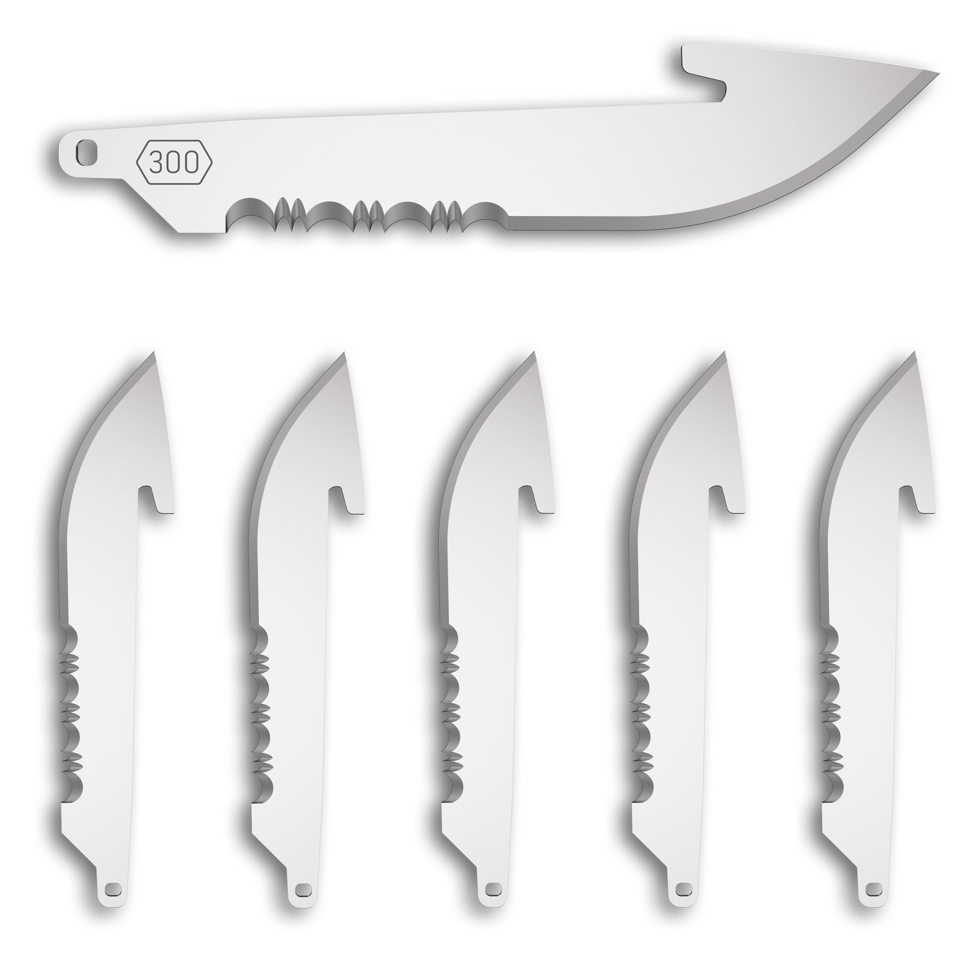 OD EDGE DROP-PT 3.0" SRTD BLADE 6PK - American Ordnance