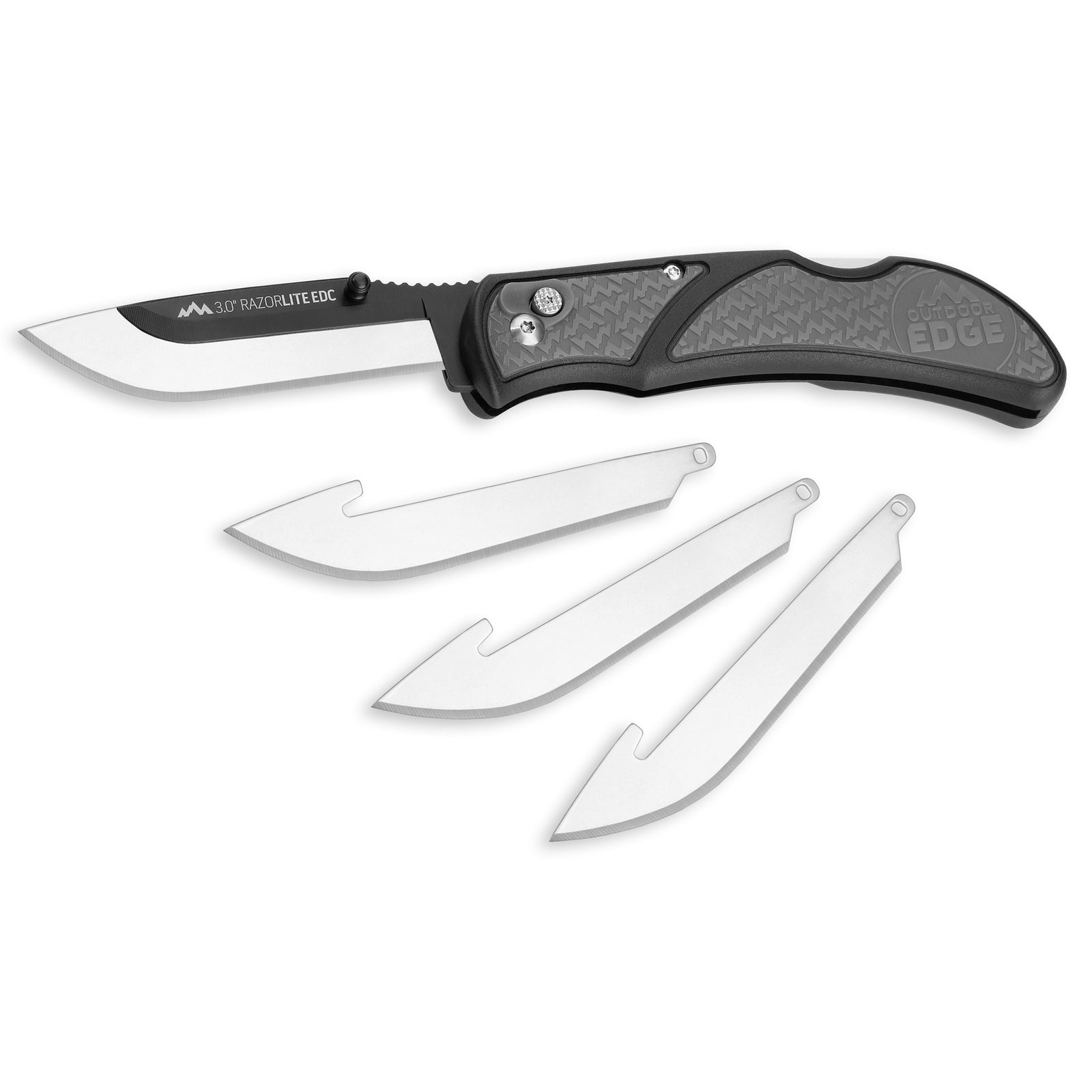OD EDGE RAZOR-EDC LT 3.0" 4 BLDS GRY - American Ordnance
